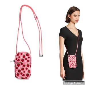 No Boundaries Women's Bungee Phone Crossbody Bag Mystic | Coral Strawberry